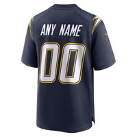 Los Angeles Chargers Navy Alternate Super Chargers Game Custom Jersey