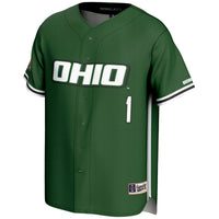 #1 Ohio Bobcats Lightweight Baseball Jersey - Green