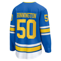 St. Louis Blues Jordan Binnington Blue Home Breakaway Jersey