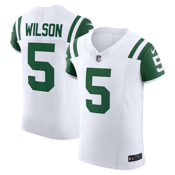 New York Jets Garrett Wilson White Classic Alternate Elite Jersey