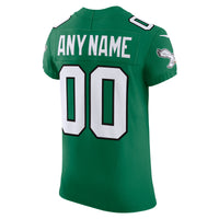 Philadelphia Eagles Kelly Green 2nd Alternate Elite Custom Jersey