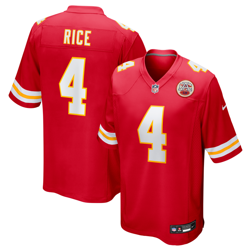 Kansas City Chiefs Rashee Rice Red Game Jersey