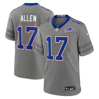 Buffalo Bills Josh Allen Gray Nickel City Game Jersey