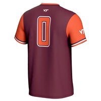 #0 Virginia Tech Hokies Softball Fashion Jersey - Maroon
