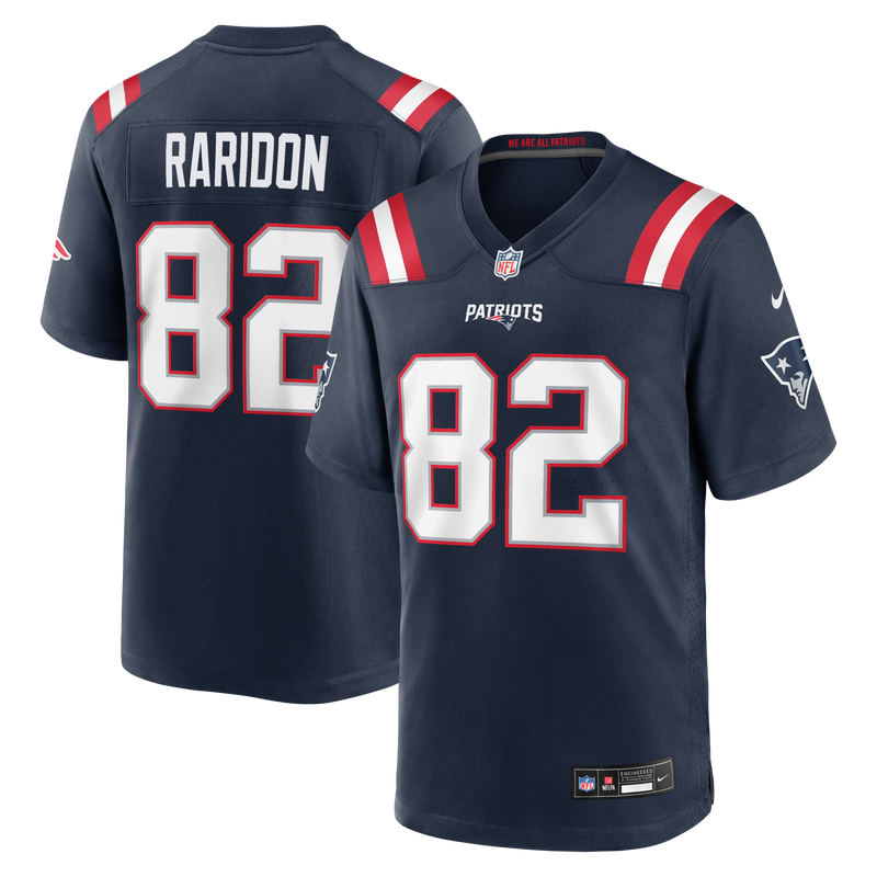 New England Patriots Eli Raridon Navy Team Game Jersey