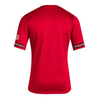NC State Wolfpack Reverse Retro Replica Baseball Jersey - Red