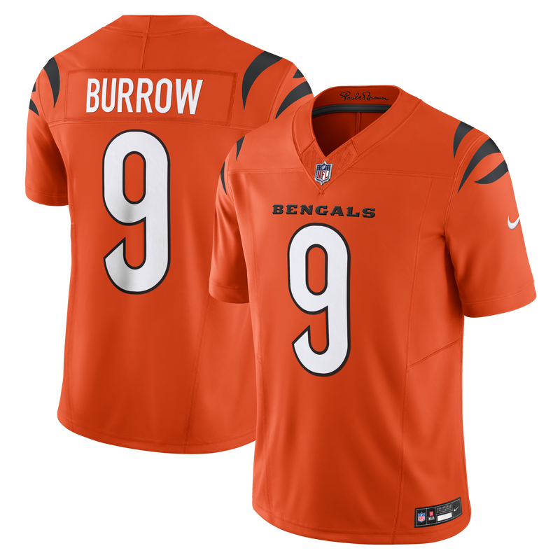 Cincinnati Bengals Joe Burrow Orange Limited Jersey