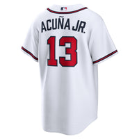 Atlanta Braves Ronald Acuña Jr. White Home Replica Jersey