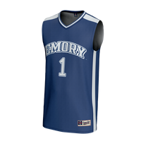 #1 Emory Eagles Lightweight Collegiate Basketball Fashion Jersey - Blue
