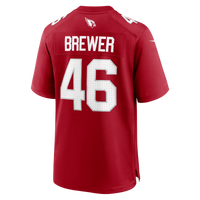 Arizona Cardinals Aaron Brewer Cardinal Team Game Jersey