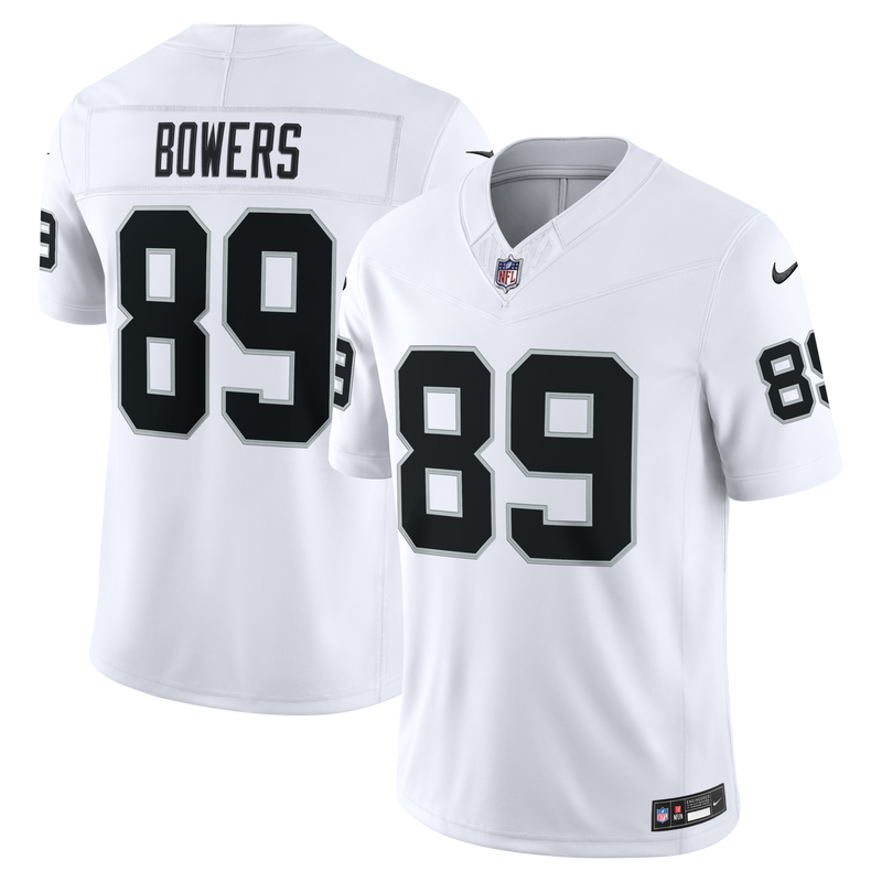 Las Vegas Raiders Brock Bowers White Stitched Limited Jersey