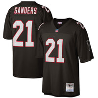 Atlanta Falcons Deion Sanders Black Big & Tall 1992 Retired Player Replica Jersey