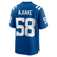 Indianapolis Colts Austin Ajiake Royal Game Jersey
