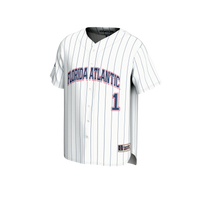 #1 Florida Atlantic Owls Collegiate Baseball Fashion Jersey - White