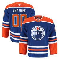 Edmonton Oilers Royal Home Authentic Pro Custom Jersey