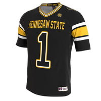 Kennesaw State Owls Lightweight Collegiate Football Blackout Fashion Jersey