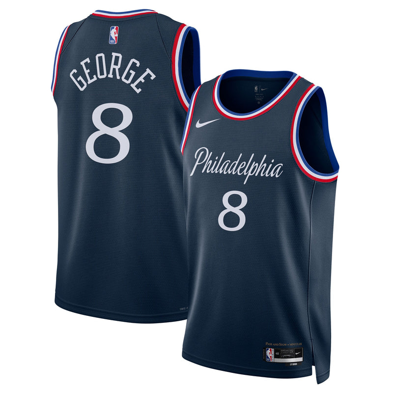 Philadelphia 76ers 2025/26 City Edition Swingman Jersey - Navy - Paul George