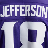 Minnesota Vikings Justin Jefferson Purple Team Stitched Limited Jersey