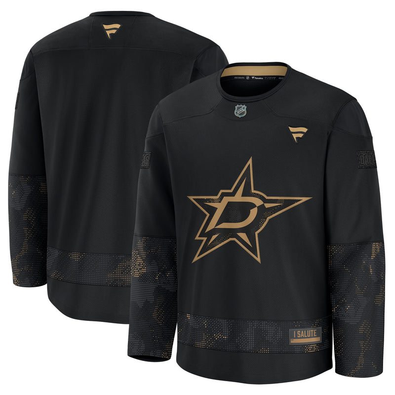 Dallas Stars Black 2024 Military Appreciation Practice Jersey