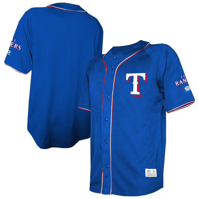 Texas Rangers Royal Team Color Full-Button Fashion Jersey