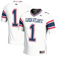 #1 Florida Atlantic Owls Lightweight Football Jersey - White