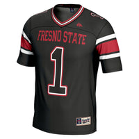 #1 Fresno State Bulldogs Endzone Football Jersey - Black