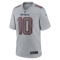 New England Patriots Drake Maye Gray Atmosphere Fashion Game Jersey