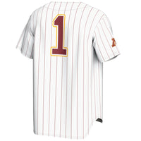 #1 Minnesota Golden Gophers Lightweight Baseball Jersey - White