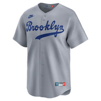 Brooklyn Dodgers Jackie Robinson Gray Throwback Cooperstown Collection Limited Jersey
