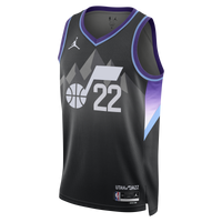 Utah Jazz Statement Edition Swingman Jersey - Black - Darryn Peterson