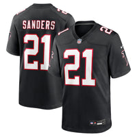 Atlanta Falcons Deion Sanders Black Retired Player Alternate Game Jersey