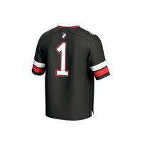 #1 Northeastern Huskies Lightweight Collegiate Football Fashion Jersey - Black