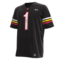 #1 Maryland Terrapins Replica Football Jersey - Black
