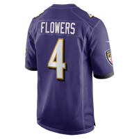 Baltimore Ravens Zay Flowers Purple Game Jersey