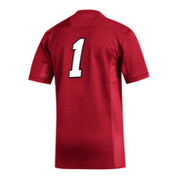 #1 Louisville Cardinals Replica Football Jersey - Red