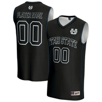 Utah State Aggies NIL Pick-A-Player Lightweight Basketball Jersey - Black