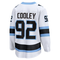 Utah Mammoth Logan Cooley White Away Breakaway Player Jersey