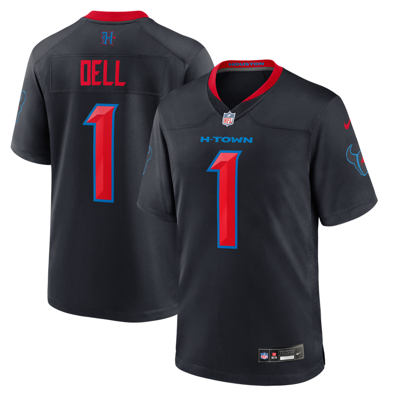Houston Texans Tank Dell Navy Alternate Game Jersey