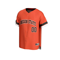 Oregon State Beavers Personalized Collegiate Baseball Fashion Jersey - Orange