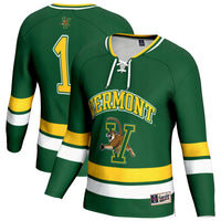 Vermont Catamounts Lightweight Hockey Fashion Jersey - Green