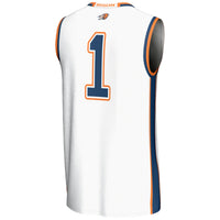 #1 Bucknell Bison Lightweight Basketball Jersey - White