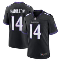 Baltimore Ravens Kyle Hamilton Black Alternate Game Jersey
