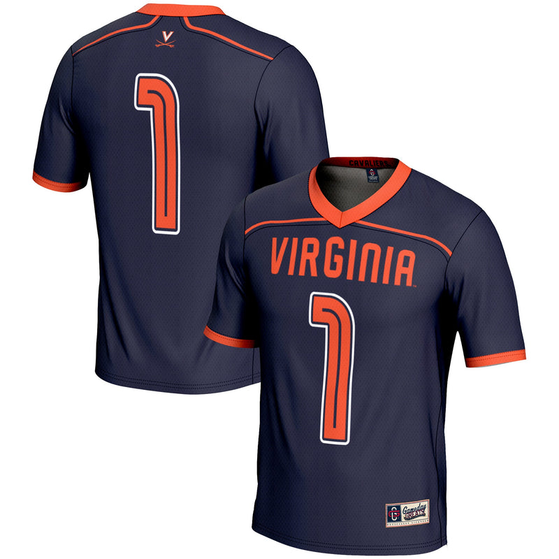 #1 Virginia Cavaliers Lightweight Lacrosse Jersey - Navy