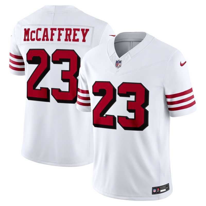 San Francisco 49ers Christian McCaffrey White Alternate Stitched Limited Jersey