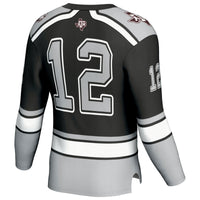 #12 Texas A&M Aggies Hockey Fashion Jersey – Black