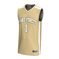 #1 Wake Forest Demon Deacons Lightweight Collegiate Basketball Fashion Jersey - Gold