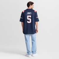New England Patriots Dre'Mont Jones Navy Team Game Jersey