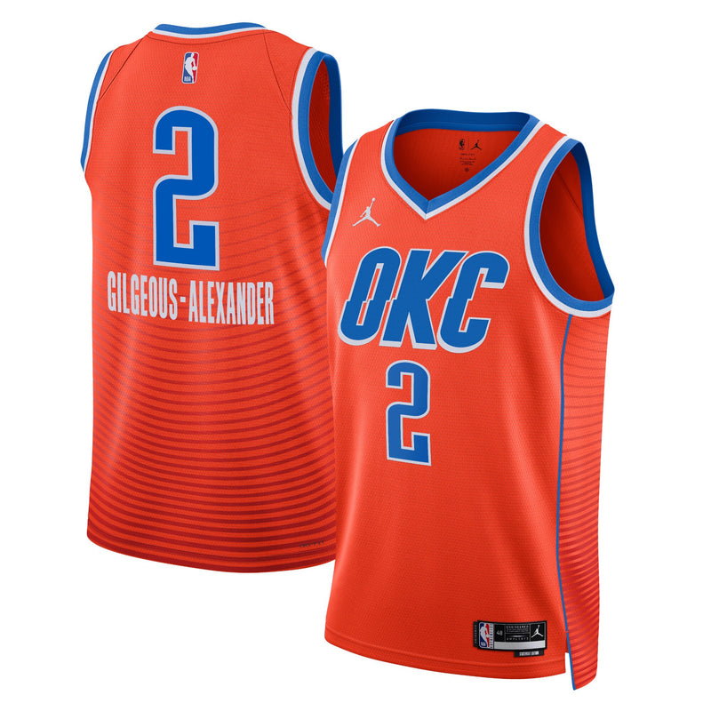 Oklahoma City Thunder Statement Edition Swingman Jersey - Orange - Shai Gilgeous-Alexander
