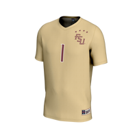 #1 Florida State Seminoles Lightweight Collegiate Soccer Fashion Jersey - Gold
