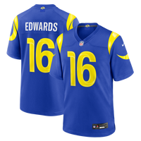 Los Angeles Rams Tru Edwards Royal Team Game Jersey